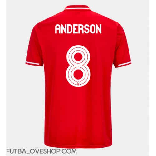Dres Nottingham Forest Elliot Anderson #8 Domáci 2025-26 Krátky Rukáv